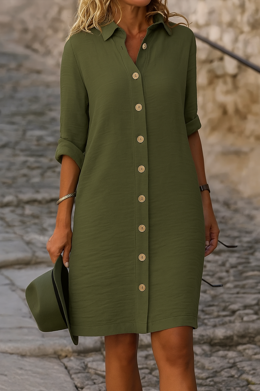 Louison | Women's Shirt Midi Dress