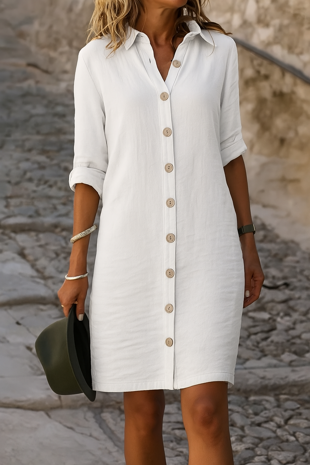Louison | Women's Shirt Midi Dress