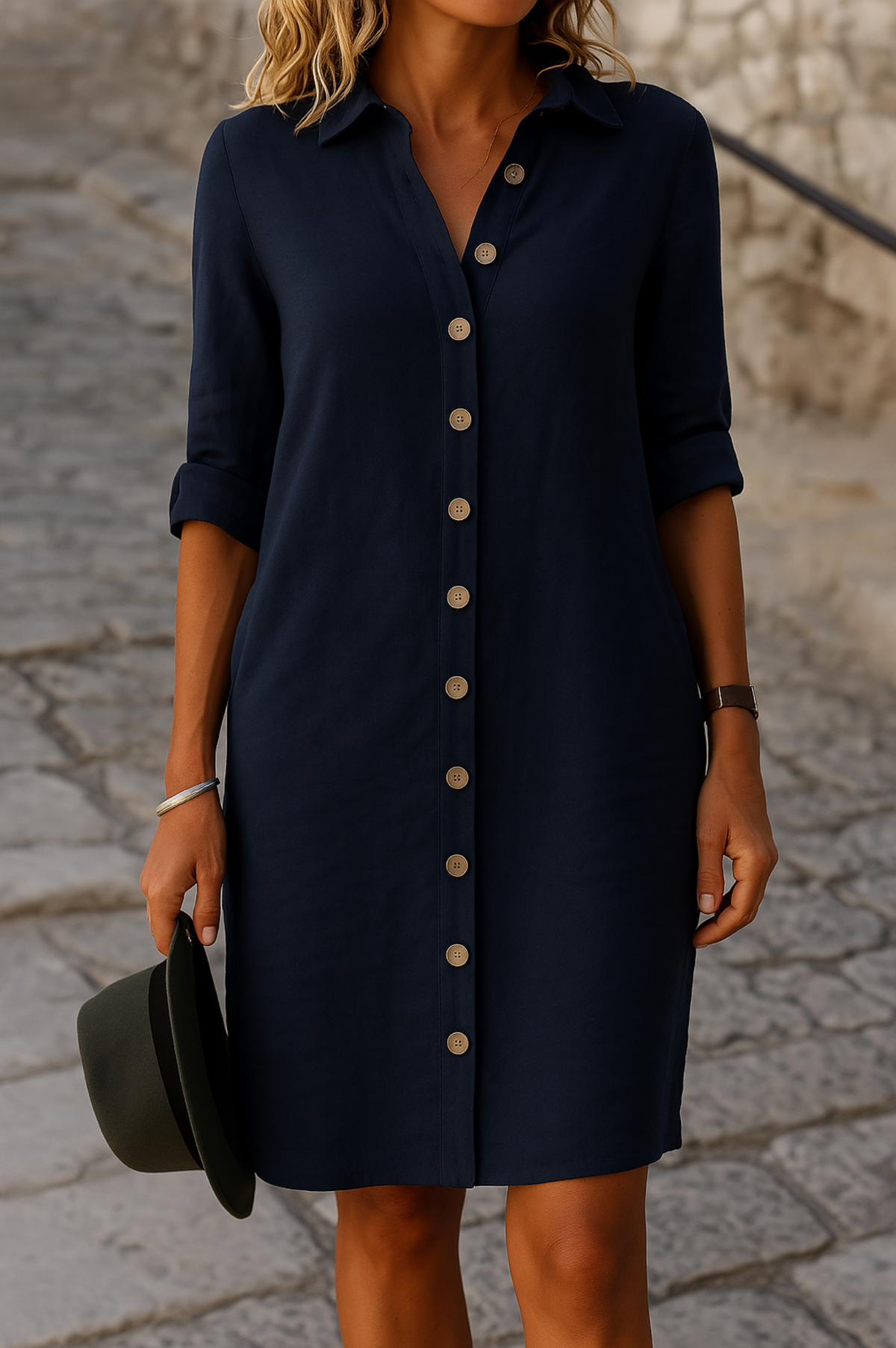 Louison | Women's Shirt Midi Dress