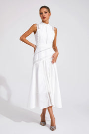 Isadora | Women's Lace A-Line Cocktail Midi Dress