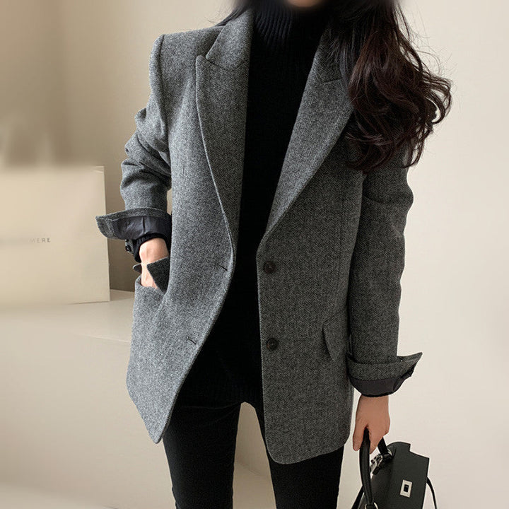 Hana | Tailored Wool-Blend Longline Coat