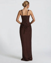 Mira | Women's Square Neck Maxi Dress
