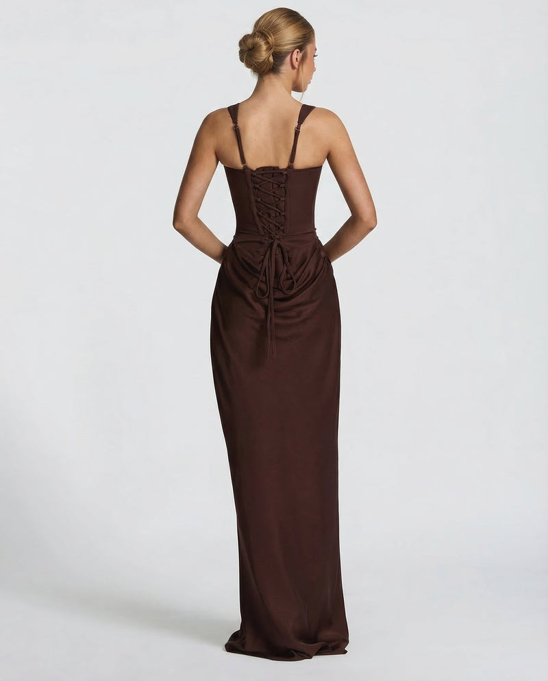 Mira | Women's Square Neck Maxi Dress