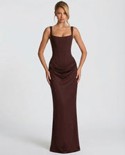 Mira | Women's Square Neck Maxi Dress