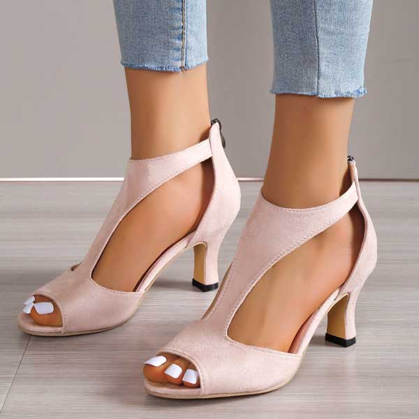 Adriana | Women's Open Toe Kitten Heels