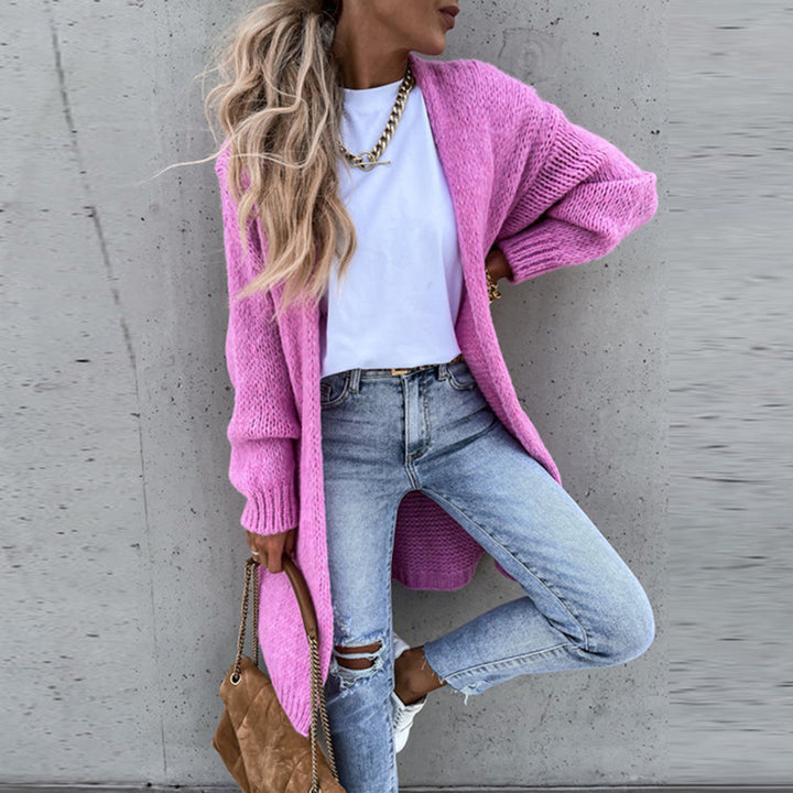 Ines | Oversized Open-Front Chunky-Knit Longline Cardigan