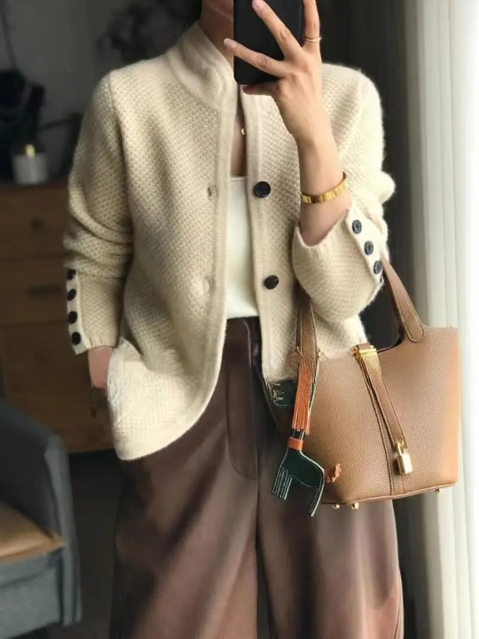Ellie | Structured Knit Pocket Cardigan