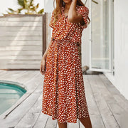Nini | Women's Polka Dot Summer Midi Dress