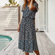 Nini | Women's Polka Dot Summer Midi Dress