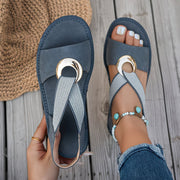 Beatrice | Women's Ring Buckle Slip-On Sandals
