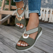 Beatrice | Women's Ring Buckle Slip-On Sandals