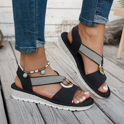 Beatrice | Women's Ring Buckle Slip-On Sandals