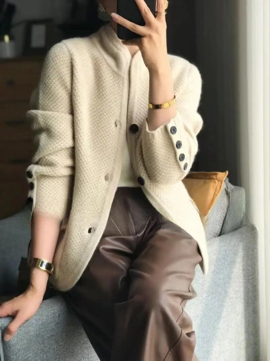 Ellie | Structured Knit Pocket Cardigan