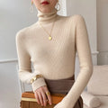 Women's Fine Knit Slim Fit Turtleneck Jumper