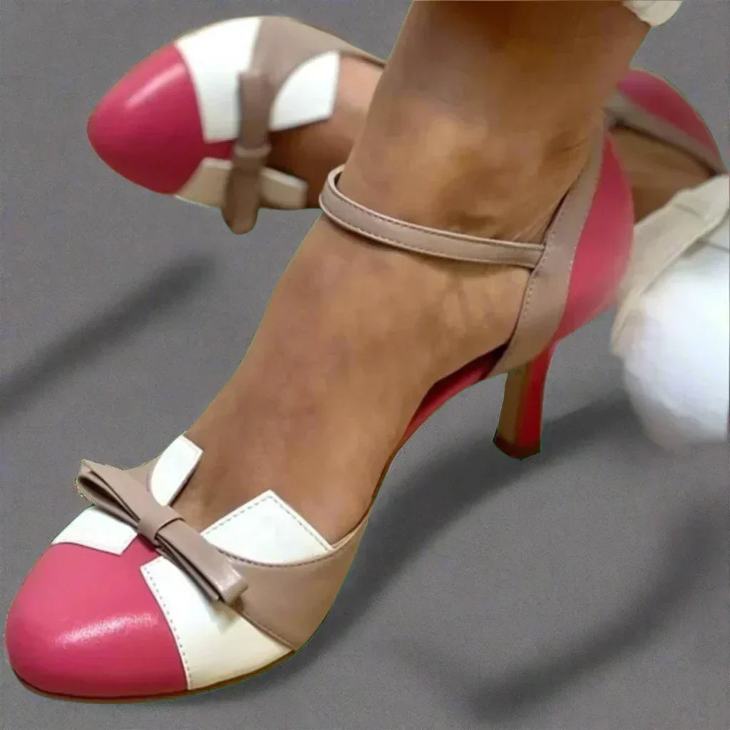Ina | Women's Bow Ankle Strap Heels