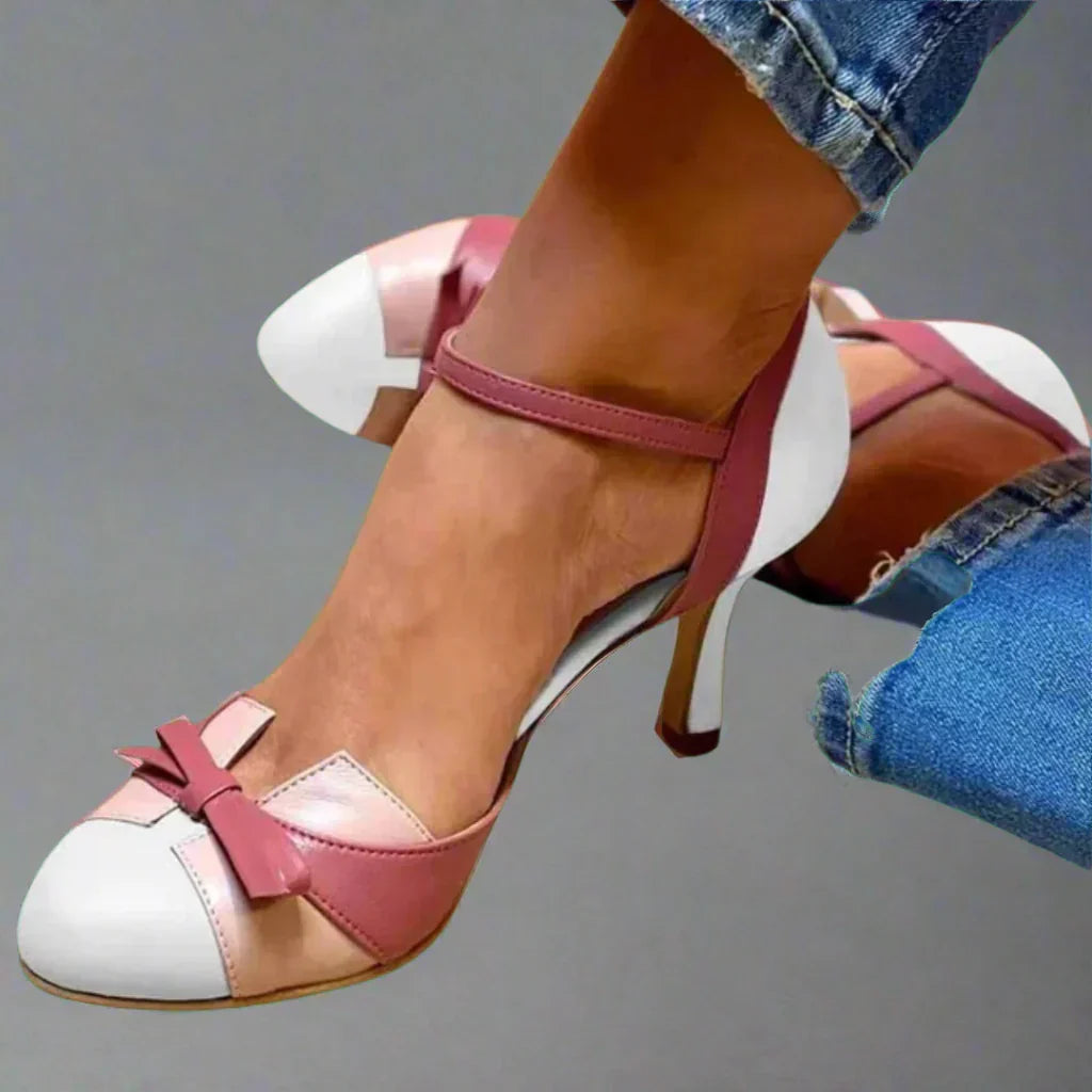 Ina | Women's Bow Ankle Strap Heels