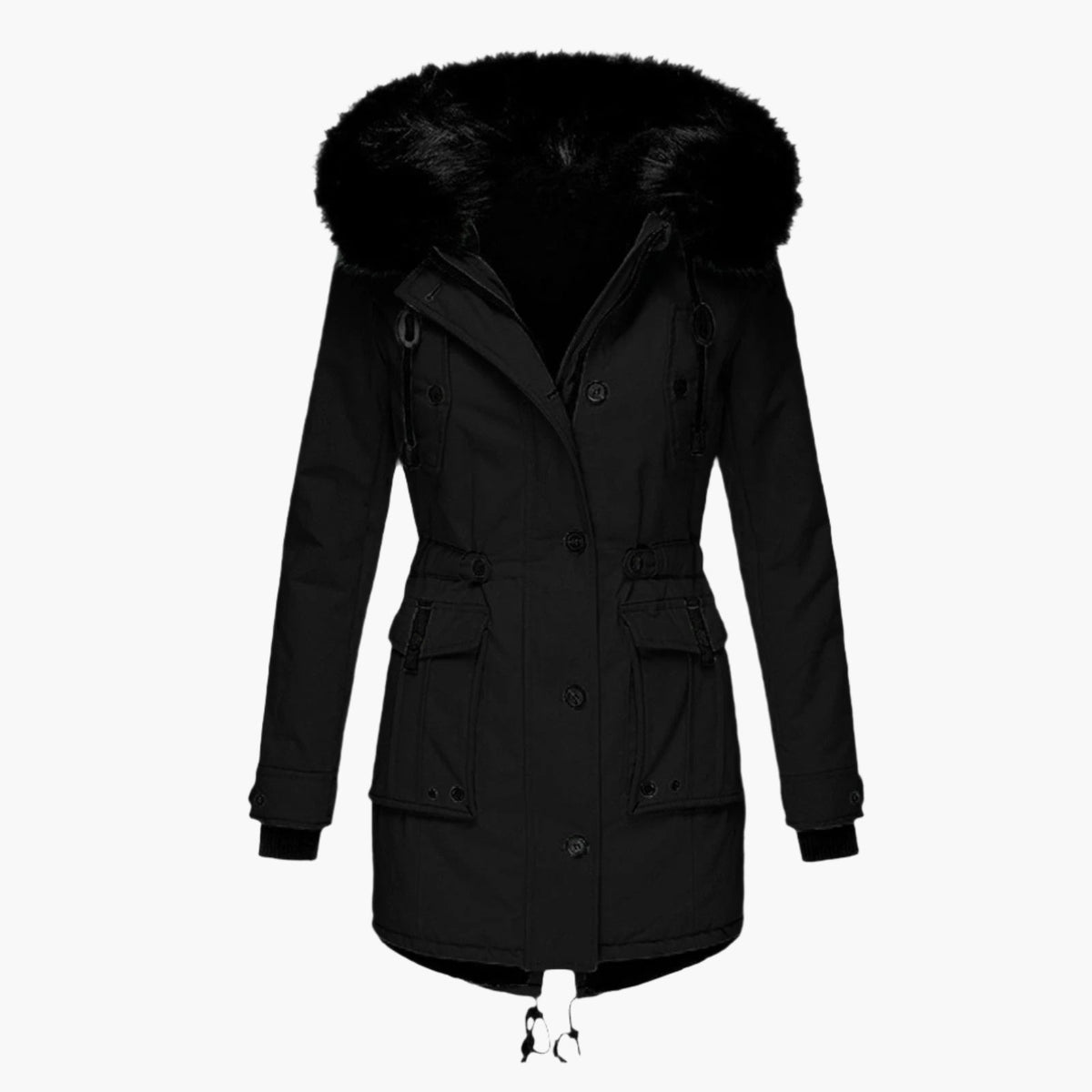 Brigitte | Women's Faux Fur Hooded Winter Parka Coat