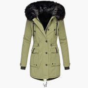Brigitte | Women's Faux Fur Hooded Winter Parka Coat