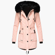 Brigitte | Women's Faux Fur Hooded Winter Parka Coat
