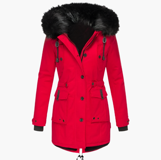 Brigitte | Women's Faux Fur Hooded Winter Parka Coat