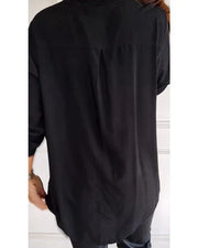 Isolde | Women's Sequin Trim Oversized Shirt