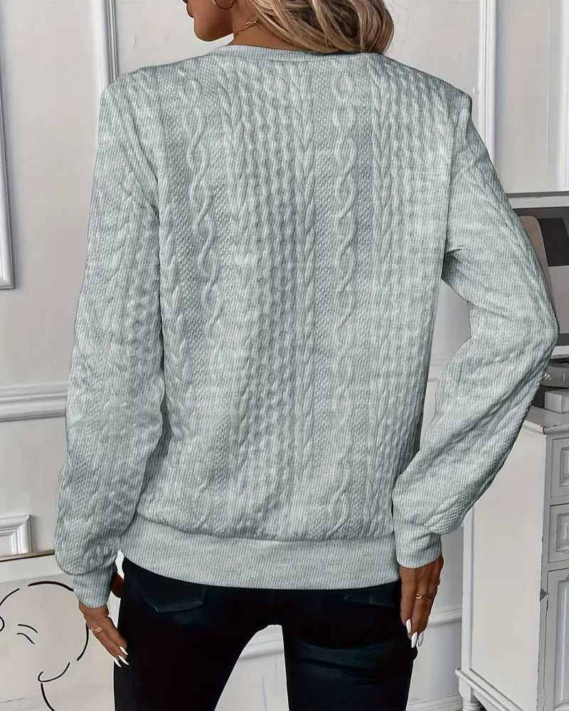 Freida | Women's Cable Knit Half Zip Jumper