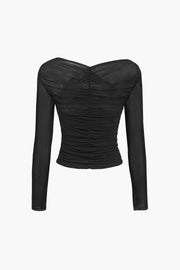 Anna | Women's Mesh Wrap Crop Top