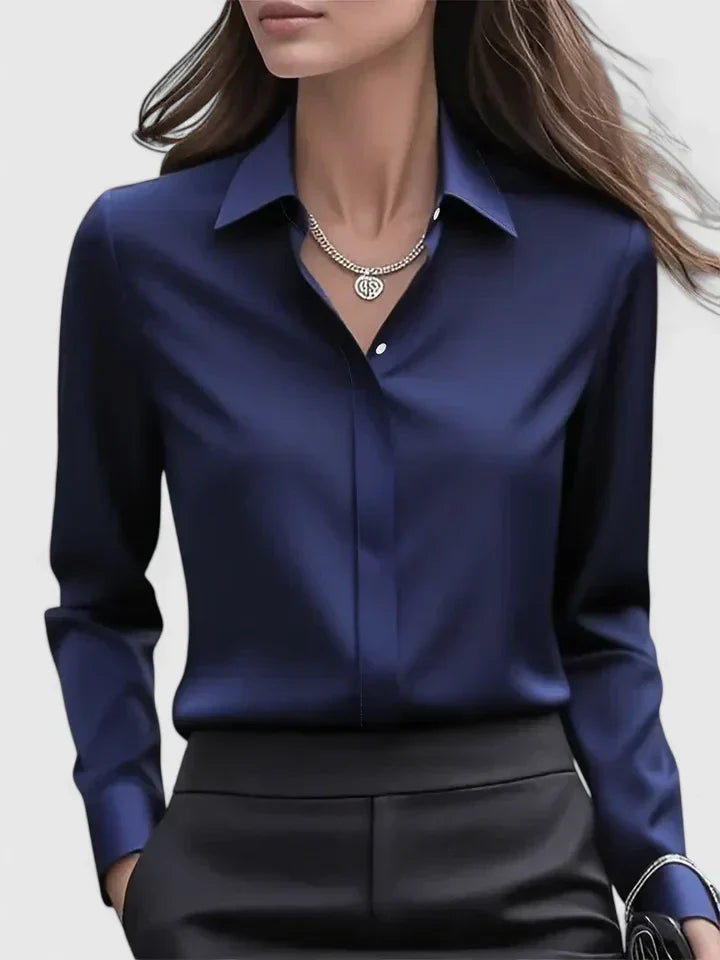 Tania | Women's Satin Blouse