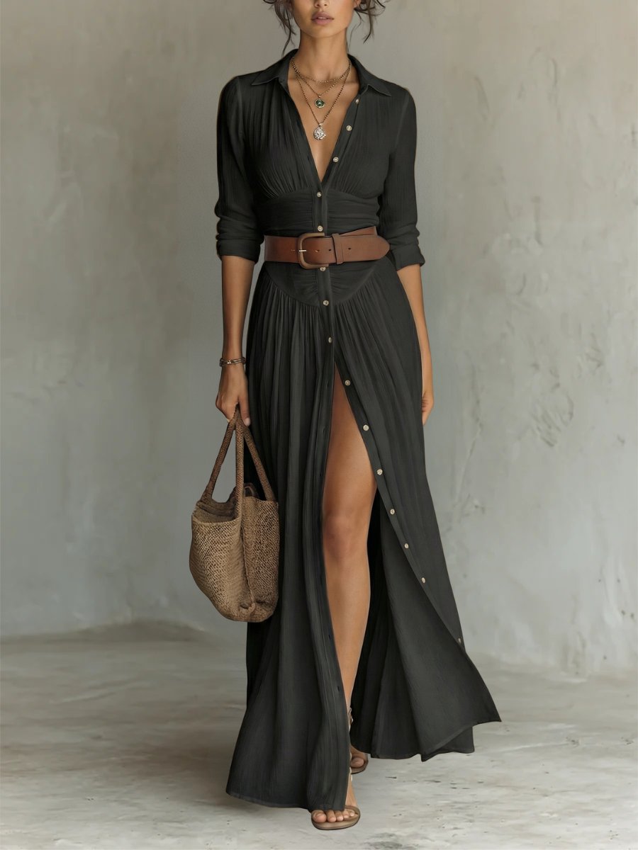 Regine | Women's Shirt Summer Maxi Dress