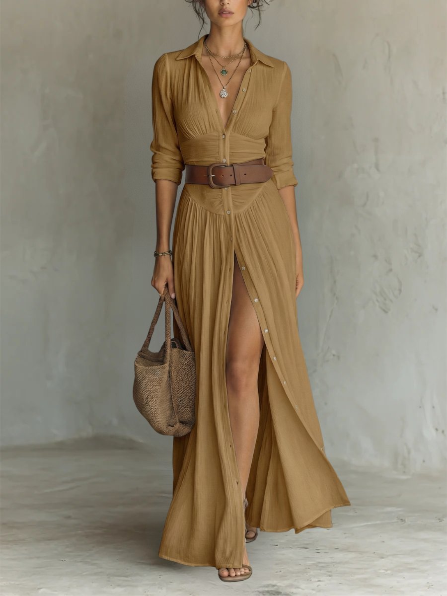 Regine | Women's Shirt Summer Maxi Dress