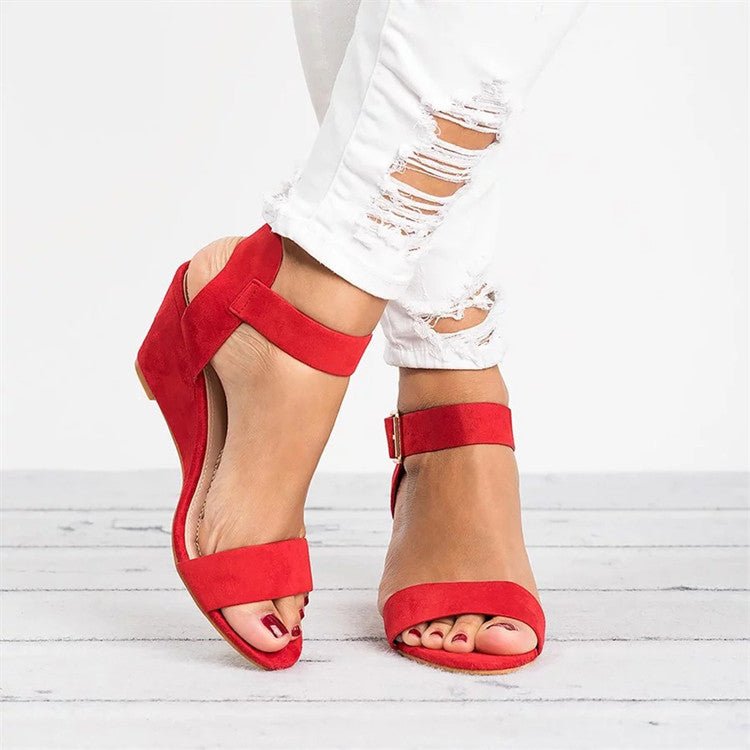 Amelia | Women's Wedge Ankle Strap Sandals