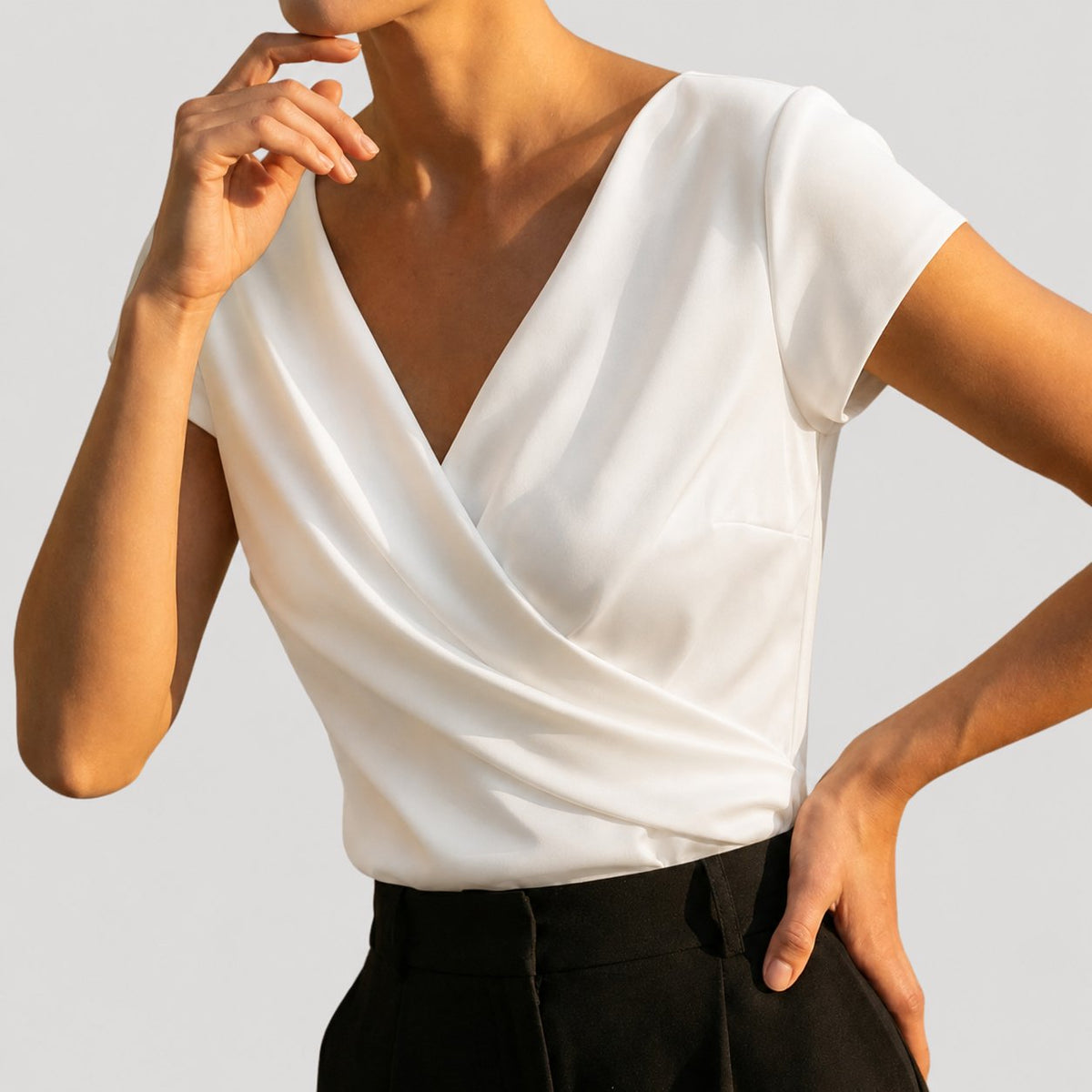 Cindy | Women's Wrap Blouse