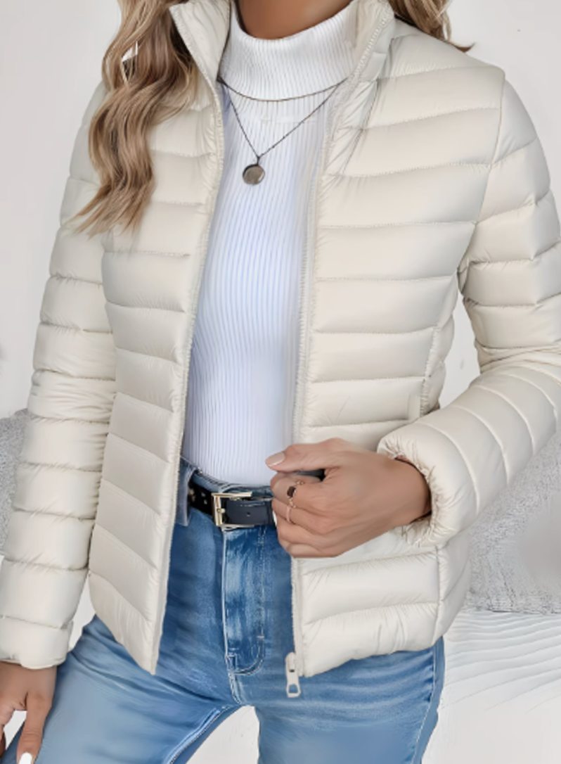 Ingrid | Women's Lightweight Funnel Neck Puffer Jacket