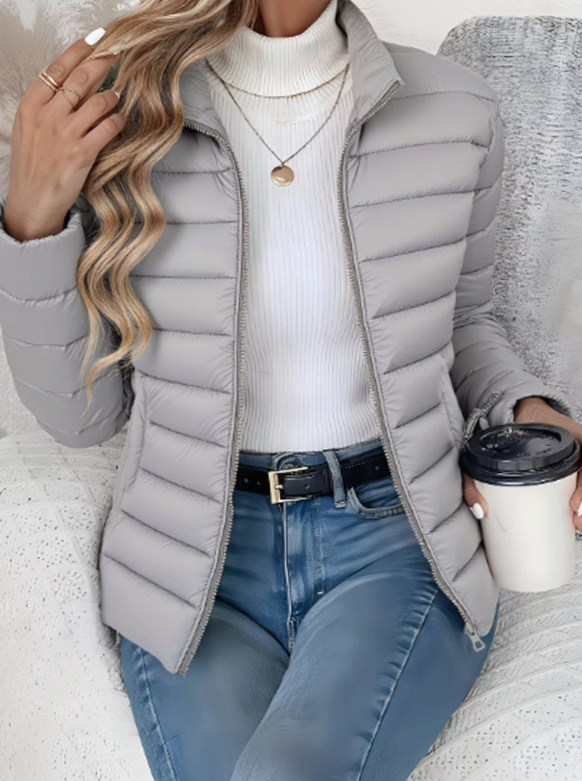 Ingrid | Women's Lightweight Funnel Neck Puffer Jacket
