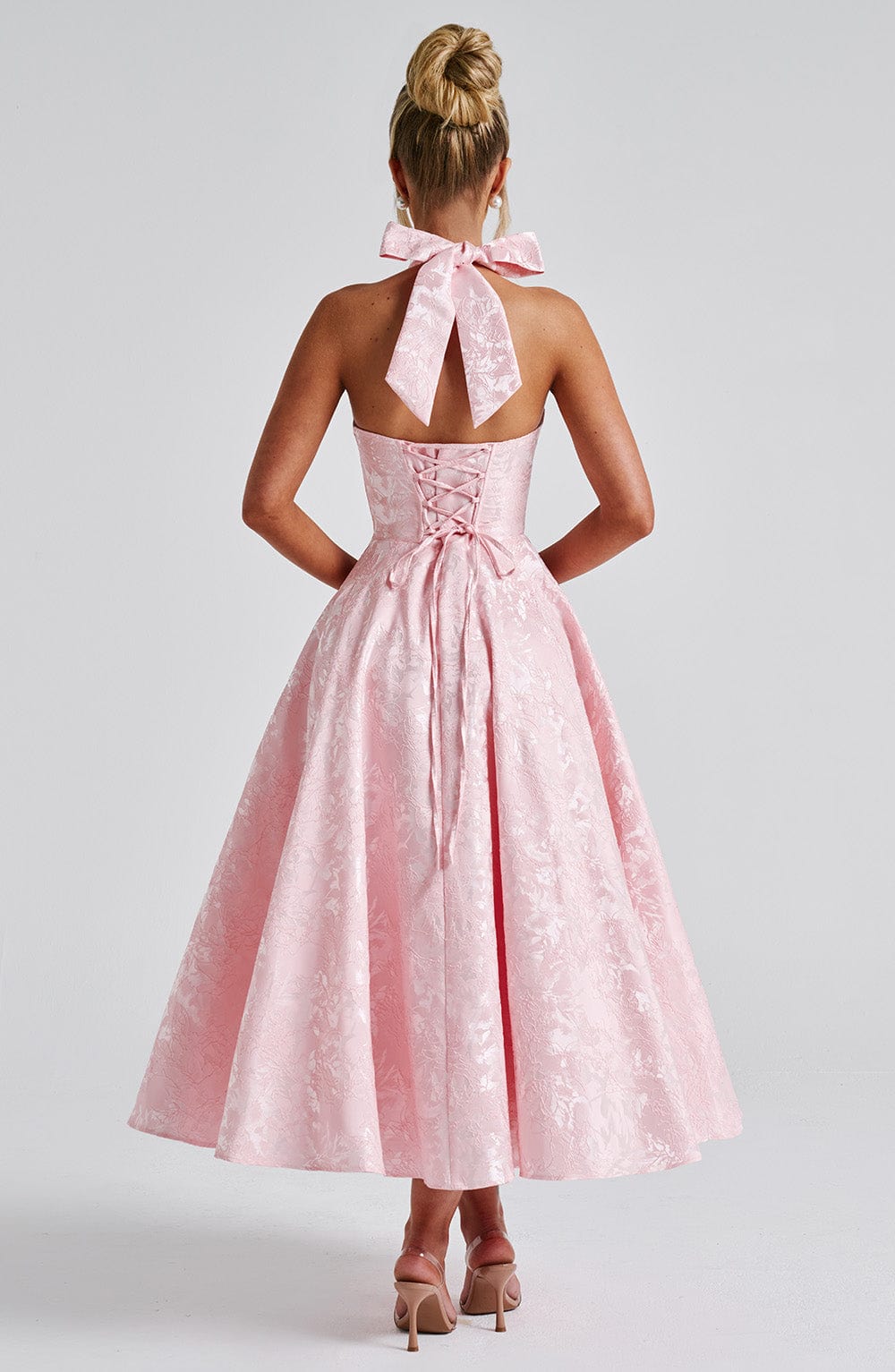 Ophelia | Women's Halter Neck Formal Midi Dress