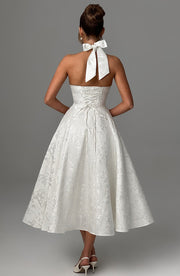 Ophelia | Women's Halter Neck Formal Midi Dress