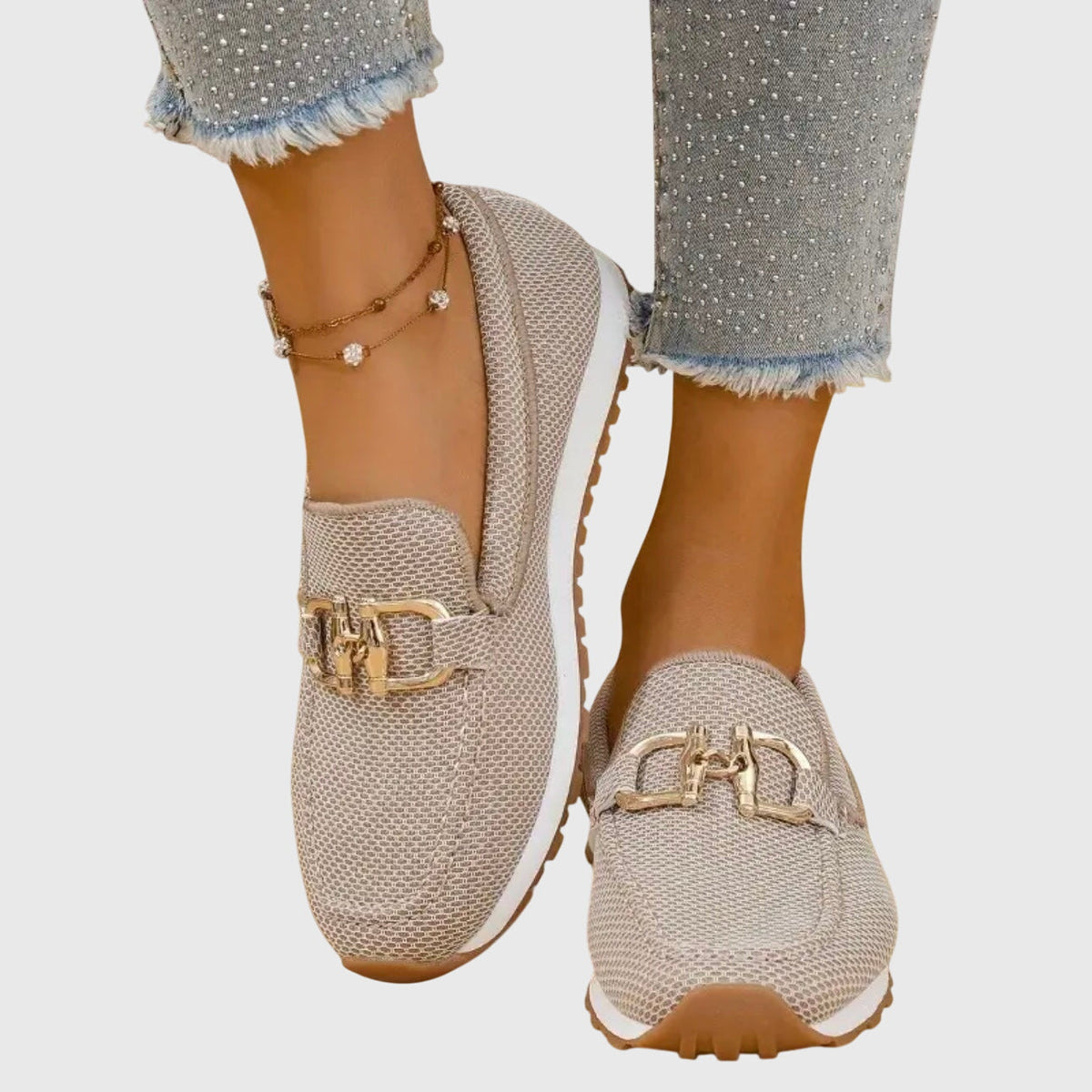 Aveline | Women's Chain Buckle Loafers
