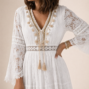 Leandra | Robe longue d’été en dentelle pour femme