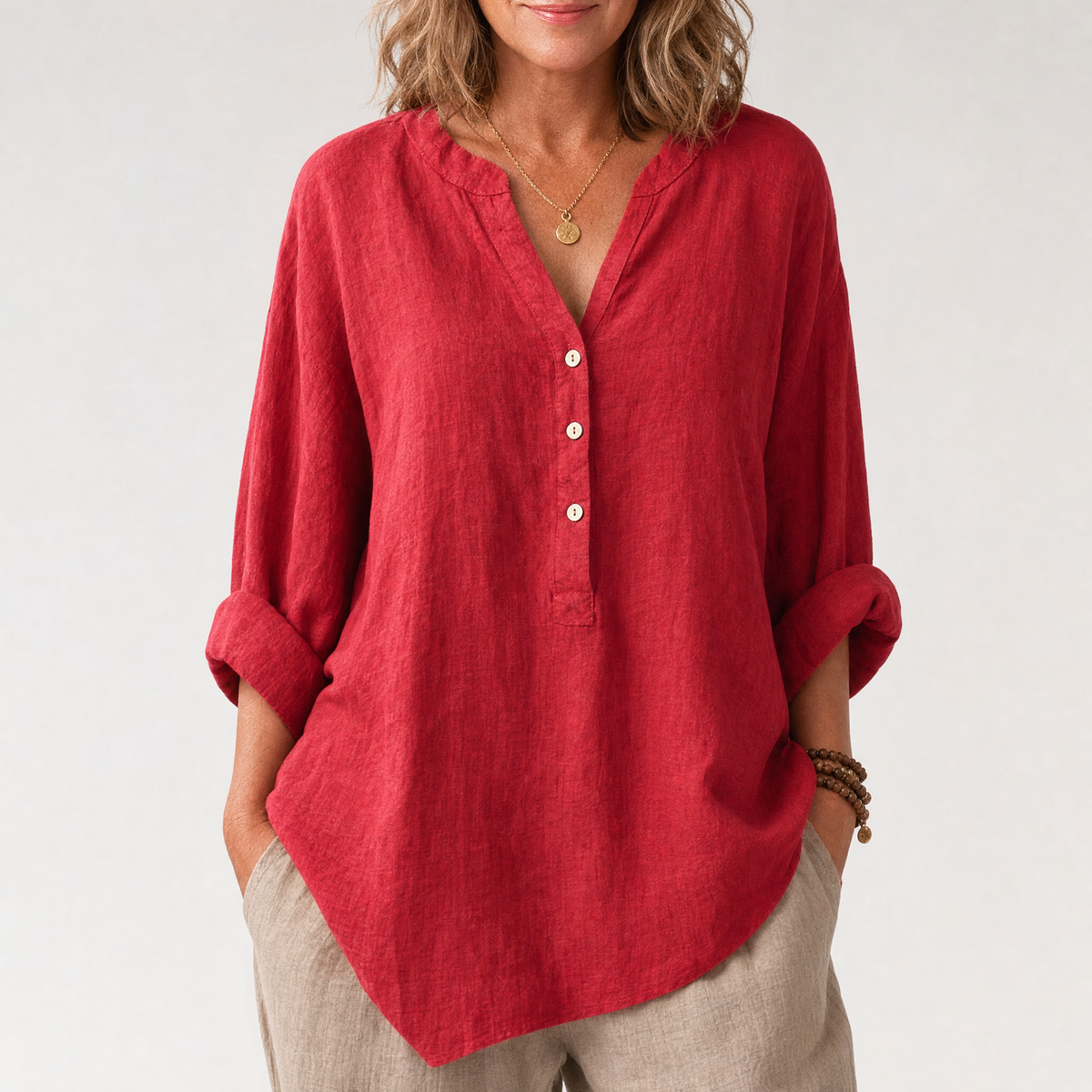 Isabelle | Women's Button-Front Blouse