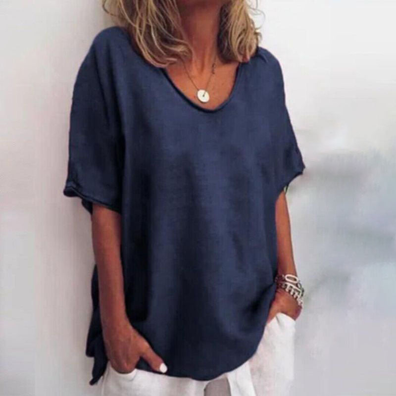 Ottavia | Women's Oversized V-Neck T-Shirt