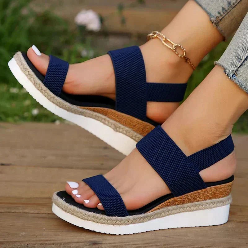 Isla | Women's Elastic Strap Platform Sandals