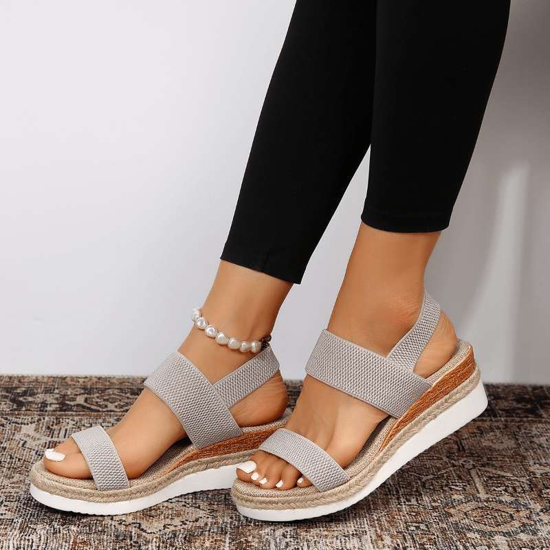 Isla | Women's Elastic Strap Platform Sandals