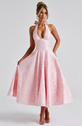 Ophelia | Women's Halter Neck Formal Midi Dress