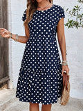 Lena | Women's Polka Dot Midi Dress