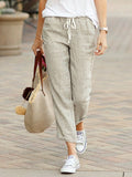 Cordelia | Women's Linen Drawstring Pants