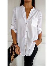 Isolde | Women's Sequin Trim Oversized Shirt