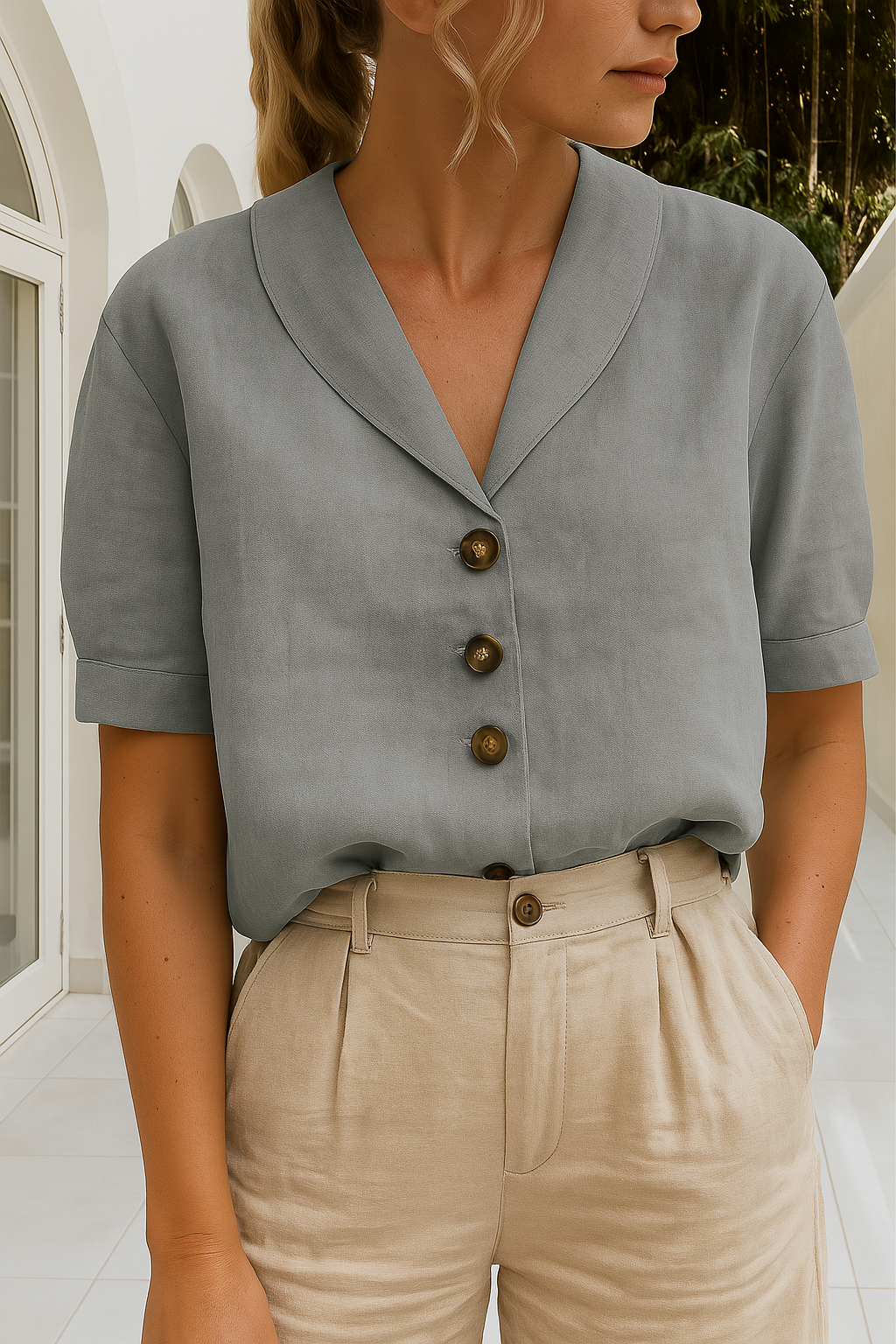 Bérénice | Women's Linen Shirt
