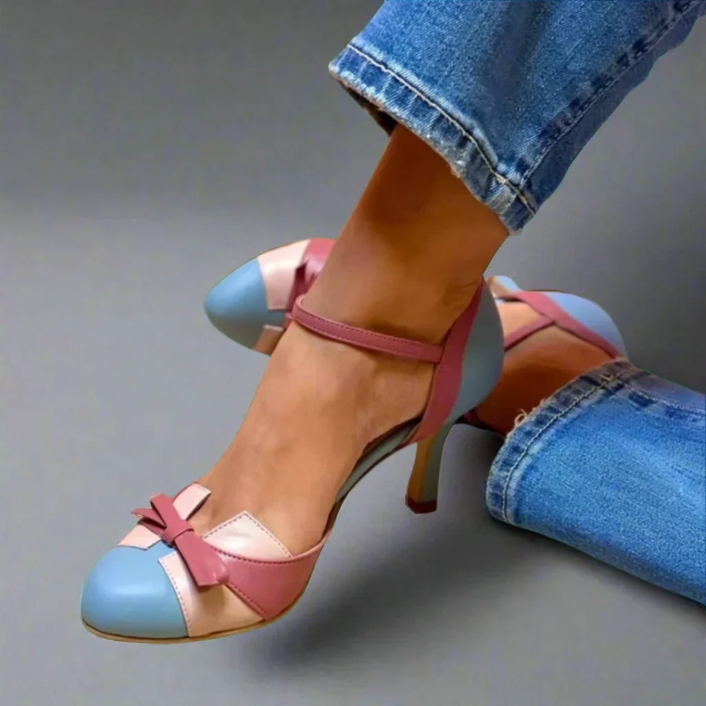 Ina | Women's Bow Ankle Strap Heels