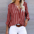 Elena | Women's Striped Linen Shirt