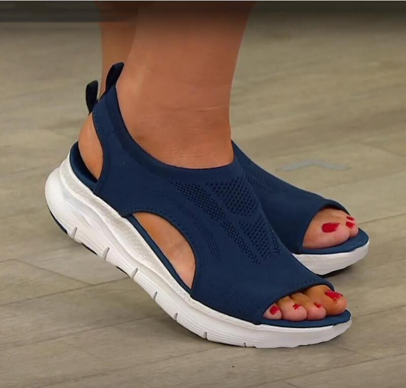 Eleanor | Women's Knit Slip-On Sandals